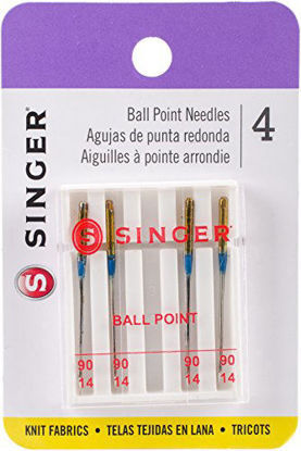 Picture of SINGER 4820 Universal Ball Point Machine Needles for Knit Fabric, Size 90/14, 4-Count