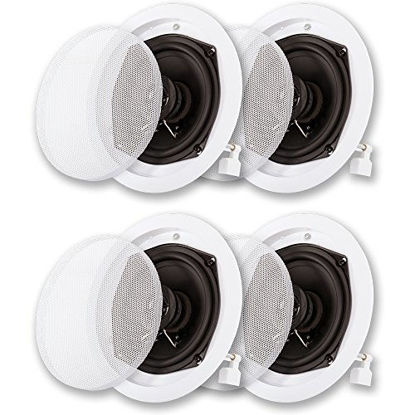 Picture of Acoustic Audio R191 in Ceiling/in Wall Speaker 2 Pair Pack 2 Way Home Theater 800 Watt R191-2PR