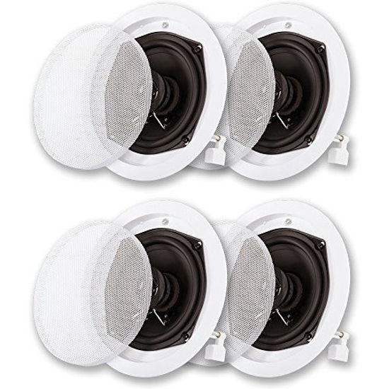 Picture of Acoustic Audio R191 in Ceiling/in Wall Speaker 2 Pair Pack 2 Way Home Theater 800 Watt R191-2PR