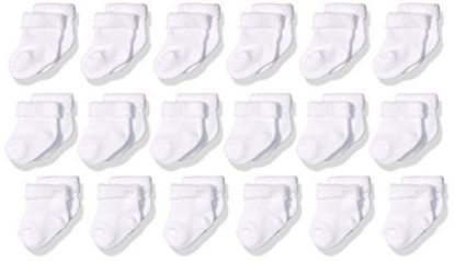 Picture of Gerber Unisex Baby 18 Piece Grow With Me Socks In 3 Sizes