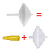Picture of Maymom Backflow Protector, Long Stem, for Spectra S1, S2 and 9 Pumps to use Medela Flanges and Medela Parts; 2pc