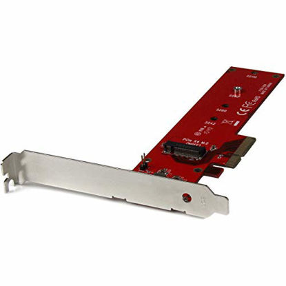 Picture of StarTech.com M2 PCIe SSD Adapter - x4 PCIe 3.0 NVMe / AHCI / NGFF / M-Key - Low Profile and Full Profile - SSD PCIe M.2 Adapter (PEX4M2E1)