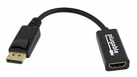 Picture of Plugable DisplayPort to HDMI Passive Adapter (Supports Windows and Linux Systems and Displays up to 4K UHD 3840x2160@30Hz)