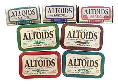 Picture of Altoids Curiously Strong Mints & Curiously Cool Mints Variety Bundle - 7 Count
