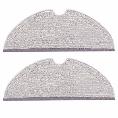 Picture of Roborock Robotic Vacuum SnapMop Microfiber Mopping Cloth for Roborock S6, S6 Pure, E4, S6 MaxV, S5 Max, S5, E35 and E2 Robot Vacuum, 2 Pieces