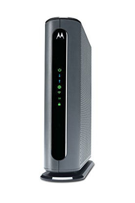 Picture of Motorola MG7700 24x8 Cable Modem Plus AC1900 Dual Band WiFi Gigabit Router with Power Boost, 1000 Mbps Maximum Docsis 3.0 - Approved by Comcast Xfinity, Cox and More