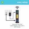 Picture of Motorola MG7700 24x8 Cable Modem Plus AC1900 Dual Band WiFi Gigabit Router with Power Boost, 1000 Mbps Maximum Docsis 3.0 - Approved by Comcast Xfinity, Cox and More