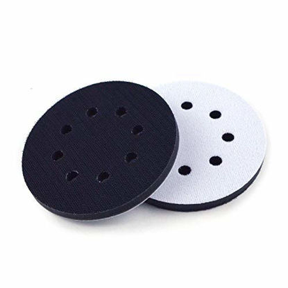 Picture of 5-Inch 8 Holes Hook and Loop Soft Sponge Cushion Interface Buffer Pad, Pack of 2