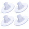 Picture of GoProver 100 Pack Earring Backs Earring Stoppers Clear Rubber Bullet Clutch Earring Backs with Pad