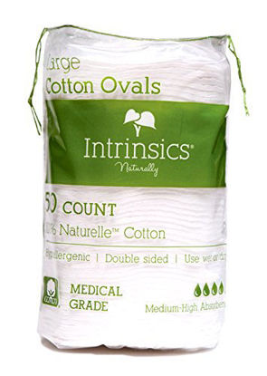 Picture of Intrinsics 407406 Large Oval Cotton Pads 3" - 50 Count
