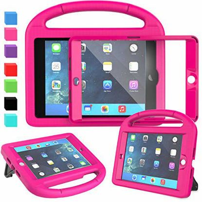 Picture of AVAWO Kids Case for iPad Mini 1 2 3 - Built-in Screen Protector Light Weight Shock Proof Handle Stand Kids Cover for iPad Mini 1st Gen, iPad Mini 2nd Gen, iPad Mini 3rd Generation - Rose