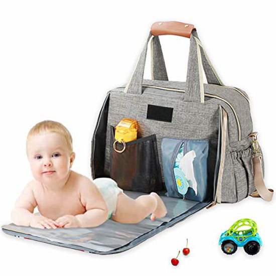 Mee Mee Travel Diaper Bag with Multiple Pockets  Multifunctional Baby  Airport Luggage Bag with 7 Pockets  Changing Mat  woooysin