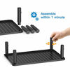 Picture of Monitor Stand Riser - 3 Height Adjustable Monitor Stand for Laptop, Computer, iMac, PC, Printer, Desktop Ergonomic Metal Monitor Riser Stand with Mesh Platform for Airflow by HUANUO
