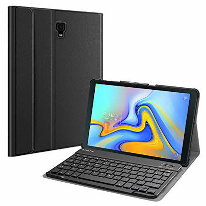 Picture of Fintie Keyboard Case for Samsung Galaxy Tab A 10.5 2018 Model SM-T590/T595/T597, Slim Shell Lightweight Stand Cover with Detachable Wireless Bluetooth Keyboard, Black