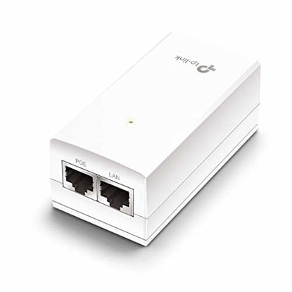 Picture of TP-Link PoE Injector | PoE Adapter 24V DC Passive PoE | Gigabit Ports | Up to 100 Meters(325 feet) | Wall Mountable Design (TL-PoE2412G)