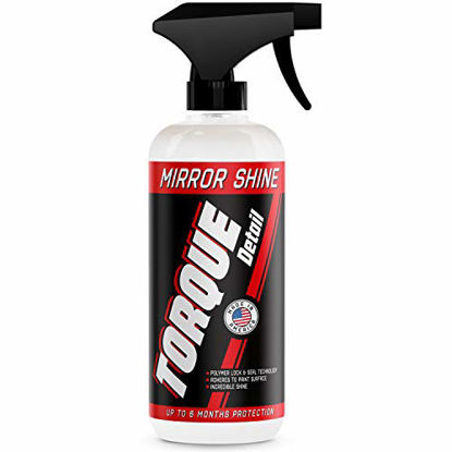 Picture of Torque Detail Mirror Shine - Super Gloss Wax & Sealant Hybrid Spray Superior Shine w/Professional Detailer Protection - Quickly Applies in Minutes, Each Coat Lasts Months - 16oz Bottle