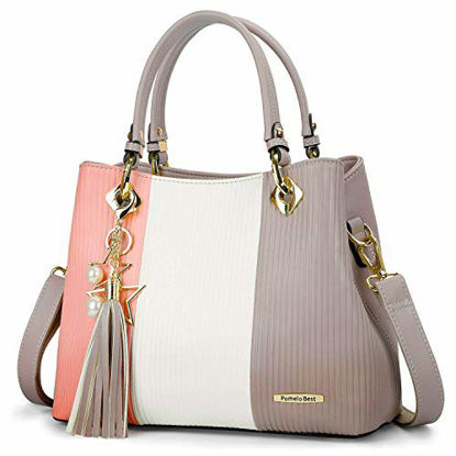 Picture of Pomelo Best Handbags for Women with Shoulder Strap in Pretty Colors Combination