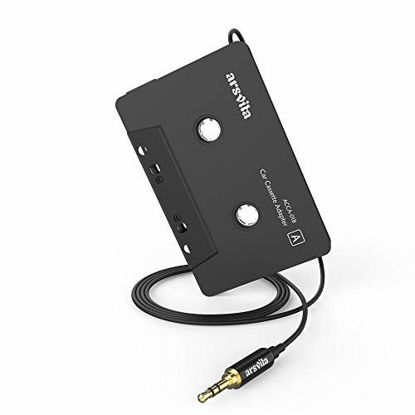 Picture of Arsvita Car Audio Cassette to Aux Adapter, 3.5 MM Auxillary Cable Tape Adapter