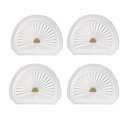 Picture of 4Pack for VLPF10 Replacement Filter Compatible with Black and Decker Hand Vacuum Filter Model # HLVA320J00 HLVA315j & N575266