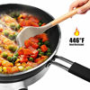 Picture of 14 Pcs Silicone Cooking Utensils Kitchen Utensil Set - 446°F Heat Resistant,Turner Tongs,Spatula,Spoon,Brush,Whisk. Wooden Handles Khaki Kitchen Gadgets Tools Set for Non-stick Cookware (BPA Free)