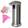 Picture of slicillo Hand Sanitizer Dispenser, Newest Infrared Automatic Soap Dispenser, Stainless Steel Touchless Auto Hand Soap Dispenser with Waterproof Base for Bathroom Kitchen Hotel Restaurant.
