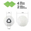 Picture of 4 Pack Mop Head Replacement Microfiber Mop Refills Spin Mop Replacement Head Easy Cleaning Replacement Mop Heads Includes 2 Microfiber Cloths