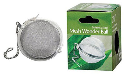 Picture of HIC Loose Leaf Tea Infuser Strainer and Herbal Infuser, 18/8 Stainless Steel, Mesh Tea Ball, 2.5-Inch