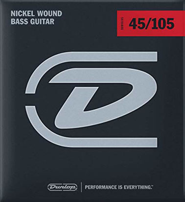 Picture of Dunlop DBN45105 Nickel Wound Bass Strings, Medium, .045-.105, 4 Strings/Set
