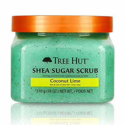 Picture of Tree Hut Shea Sugar Scrub Coconut Lime, 18oz, Ultra Hydrating and Exfoliating Scrub for Nourishing Essential Body Care (Pack of 3)