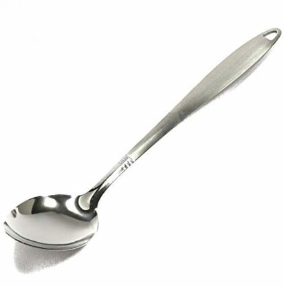 Picture of Chef Craft 10230 1-Piece Stainless Steel Solid Spoon,13-Inch
