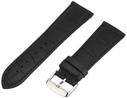 Picture of Hadley-Roma Men's MSM898RA-200 20mm Black Alligator-Grain Leather Watch Strap