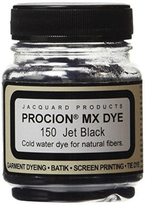 Picture of Jacquard Procion MX Fiber Reactive Dye 2 3rd ounce Jar (Jet Black)