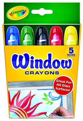 Picture of Crayola Washable Window Crayons - 5-count