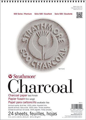 Picture of Strathmore (560-1 500 Series Charcoal Pad, 9"x12", 24 Sheets