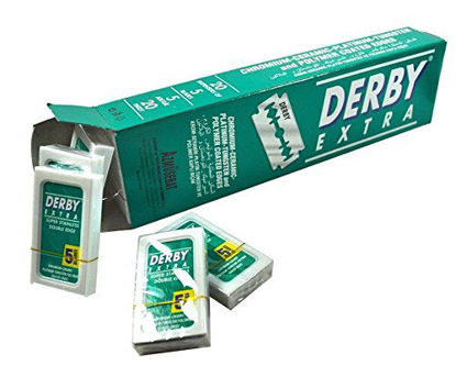 Picture of 50 Derby Extra Double Edge Razor Blades Stainless Steel