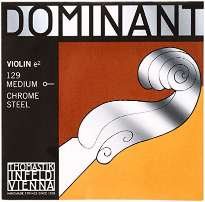 Picture of Thomastik-Infeld 129 Dominant Violin Chrome Steel, Medium Gauge, 4/4 Scale