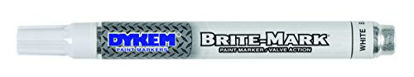 Picture of Dykem Brite-Mark Paint Marker, Valve Action - White