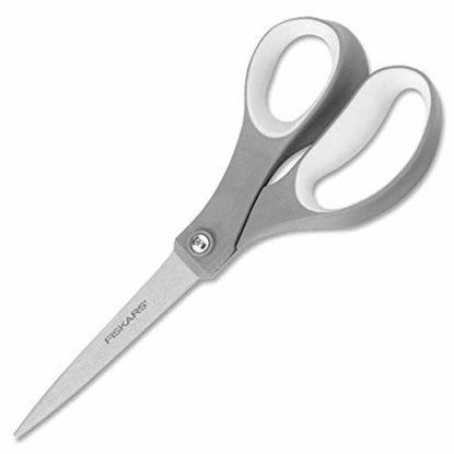 Picture of Fiskars 01-004761J Softgrip Scissors Straight Stainless Steel, 8 Inch