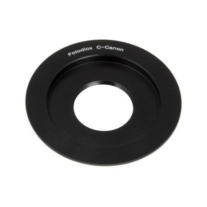 Picture of Fotodiox Lens Mount Adapter - C-Mount Movie Lens to Canon EOS Camera, fits Canon EOS 1D, 1DS, Mark II, III, IV, 1DC, 1DX, D30, D60, 10D, 20D, 20DA, 30D, 40D, 50D, 60D, 60DA, 5D, Mark II, Mark III, 7D, Rebel XT, XTi, XSi, T1, T1i, T2i, T3, T3i, T4, T4i