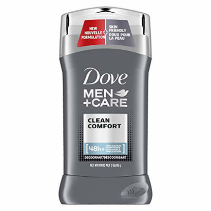 Picture of Dove Men+Care Deodorant Stick Moisturizing Deodorant For 48-Hour Protection Clean Comfort Aluminum Free Deodorant for Men 3 oz, Pack of 2