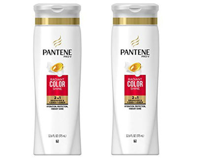 Picture of Pantene Pro-V Radiant Color Shine Dream Care 2in1 shampoo & Conditioner with vibrant shine 12.6 Oz (Pack of 2)
