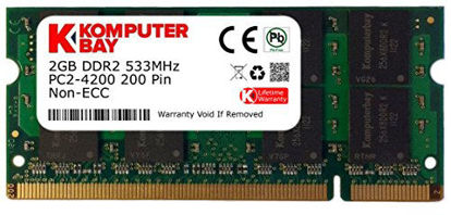 Picture of Komputerbay 2GB DDR2 533MHz PC2-4200 PC2-4300 DDR2 533 (200 PIN) SODIMM Laptop Memory