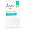 Picture of Dove Beauty Bar Gently Cleanses and Nourishes Sensitive Skin Effectively Washes Away Bacteria While Nourishing Your Skin, 3.75 oz, 6 Bars