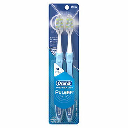 Picture of Oral-B Pulsar Soft Bristle Toothbrush Twin Pack (Colors May Vary)