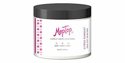 Picture of 8oz, MopTop Curly Hair Custard Gel for Fine, Thick, Wavy, Curly & Kinky-Coily Natural hair, Anti Frizz Curl Moisturizer, Definer & Lightweight Curl Activator w/Aloe, great for Dry Hair.