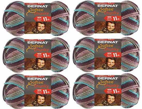 Picture of Bernat 161129-29121 Softee Chunky Ombre Yarn - Shadow