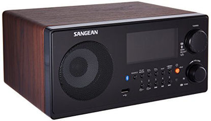 Picture of Sangean WR-22WL AM/FM-RDS/Bluetooth/USB Table-Top Digital Tuning Receiver (Dark Walnut)