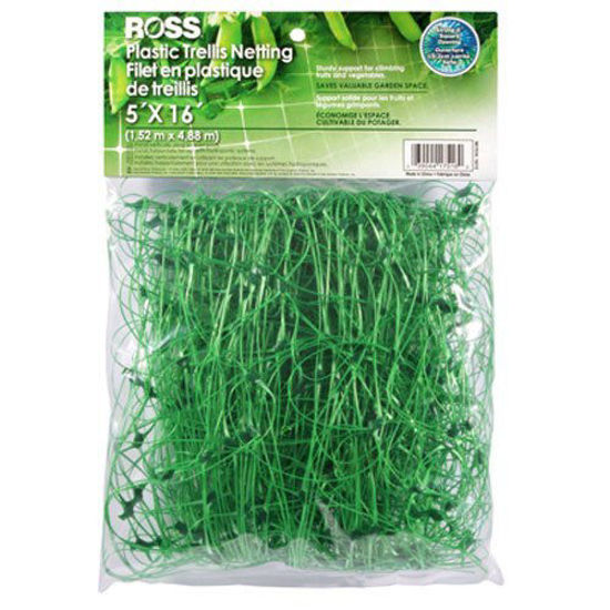 Picture of Ross Trellis Netting (Support for Climbing, Fruits, Vegetables and Flowers) Green Garden Netting, 5 feet x 16 feet