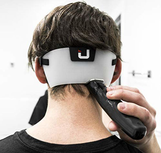 Picture of EdgUp 2.0 - Neckline Shaving Template and Hair Trimming Guide | DIY Hands-Free Cut, Trim, and Shave Use for Line Ups | Flexible Durable High-Grade Silicone