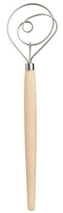 Picture of Mrs. Anderson's Baking Dough Whisk 18/8 Stainless Steel Blade, 15-Inches, wood